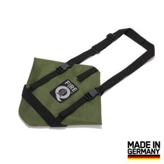 Die FireQ Tragetasche für den FireQ Reisegrill in der Mini Variante in der Farbe Olive